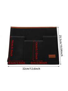 Sofa Armrest Storage Bag With Pockets, Non-Waterproof & Non-Slip, Suitable For Sofa & Armchair, Can Store Remote Control, Phone, Magazines, Accessories