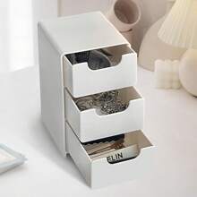 1pc Mini Desk Organizer Box For Beads, Jewelry, Cosmetics And Craft Supplies, Small Drawer Storage For Desk Organization, Suitable For Office, Arts, Crafts, DIY Accessories, Gift For Teenage Girls Back To School