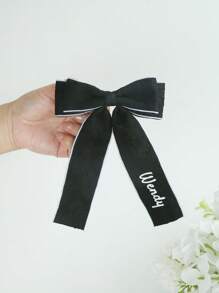 Nơ cài tóc tên tùy chỉnh, nơ cài tóc cá nhân hóa, nơ ruy băng jacquard, kẹp tóc cưới tùy chỉnh, phụ kiện tóc cá nhân hóa, nơ ruy băng jacquard sang trọng, nơ buộc tóc, nơ buộc tóc, quà tặng cho cô ấy, phụ kiện tóc cổ điển, đen trắng, nhiều màu sắc, dễ thương, đáng yêu, hài hước, dễ thương, Y2K, phong cách, unisex, giản dị, tùy chỉnh, cá nhân hóa, độc đáo, tùy chỉnh, quà tặng lý tưởng cho anh ấy, quà tặng lý tưởng cho cô ấy, cô ấy, bạn trai, bạn gái, gia đình, bạn bè - Nhiều màu - Xem 7