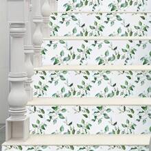 1 rol dik zelfklevend contactpapier met groen plantenbladpatroon, waterdicht en verplaatsbaar PVC, geschikt voor woonkamer, keuken, slaapkamer, slaapzaalbehang, meubelrenovatie, zelfklevend behang, kamerdecoratie, woondecoratie, wanddecoratie, badkamerdecoratie, slaapkamerdecoratie, kamerdecoratie, spullen voor woonkamerdecoratie, huisdecoratie, woondecoratie, woonkamerbehang, muurstickers, muurstickers