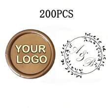 200 Pcs Wax Seals Stickers, Custom Logo Wax Stickers, Handmade Wax Seal Stickers For Wedding Invitation, Self-Adhesive Envelope Wax Stickers-Bronze,Back To School,School Supplies,Multi-Functional,Ornamental,Reusable,Modern,Colorful,Cute,Vintage,Cartoon,Kawaii,Custom,Personalized,Unique,Customized,Workers,Clients,Students,For Business/Work/Office,For School,School Supplies,Back To School,For Office,For School,For Classroom,For Teacher Gifts,For University,For Colleague,For Dorm Rooms,For Teacher,For Boys And Girls,For Teenagers,Junior High School Students,Middle School Students,High School Senior High School Students,College Students,University Students,Freshman,Sophomore,Underclassmen