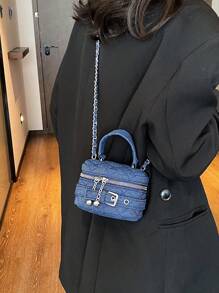 Korean Rhombus Chain Shoulder Bag Women 2025 New Mini Handbag, Cross Body Style