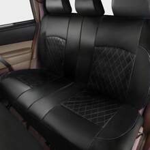 Full Set PU Leather Car Seat Covers, Compatible With Airbag, Breathable, Suitable For Cars, Trucks, SUVs, Comfortable, Durable, Waterproof And Breathable, Prevents Car Seat From Stains, Dirt And Spills