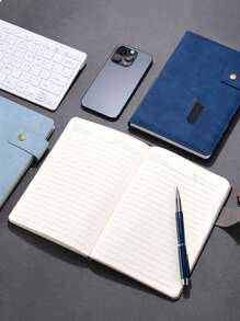 Customization 1PC Classic Business Style A5 Buckle Imitation Leather Notebook Wear-Resistant Stain-Resistant Thickened Paper Office School Meeting Records Class Notes Essential,Multi-Functional,Ornamental,Reusable,Modern,Colorful,Cute,Vintage,Cartoon,Workers,Clients,Students,Children,For Business/Work/Office,For School,School Supplies,Back To School,School Supplies,Back To School,For Office,For School,For Classroom,For Teacher Gifts,For University,For Colleague,For Dorm Rooms,For Teacher,For Boys And Girls,For Teenagers,Junior High School Students,Middle School Students,High School Senior High School Students,College Students,University Students,Freshman,Sophomore,Underclassmen
