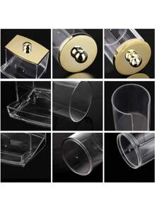 3 Packs Makeup Dispenser, Qtip Holder Dispenser Set, Medicine Bottle With Lid Storage Box For Swabs, Bath Salts, Makeup Pads, Hair Accessories