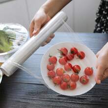 1 Roll Cling Wrap, Tear-Off Design, Microwave & Refrigerator , 50M Length, PE Film - Transparent - View 5