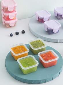 1pc 2.03oz Mini Fresh-Keeping Box Plastic Side Dish Storage Box Seasoning Dispensing Box Sealed Box, Storage Boxes For Organizing