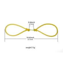 1 Set Outdoor Fishing Slingshot Accessories, 3pcs Rubber Bands + 2pcs Stainless Steel Fishing Tackle