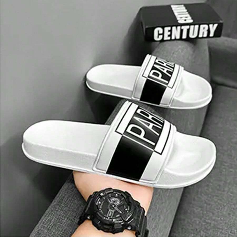 HISQIM Men's Sandals, Simple And Stylish Men's Beach Slippers, Home Slippers, Shower Shoes, Indoor Slippers, Bathroom Sandals, Ultimate Comfort, Easy To Clean