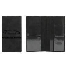 Porta documentos de automóvil, funda de licencia de conducir, bolsa de almacenamiento de licencia de conducir de cuero, porta tarjetas de crédito - Gris - Ver 3