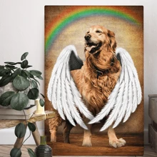 定制照片画布文章风格 - 宠物主题油画风格 - 送给家人、朋友的礼物