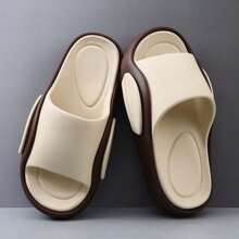 2025 New Summer Men's Casual Home Slippers Color Matching Soft Bottom Non-Slip Deodorant Simple Sandals Adult Going Out Beach Slippers Men's Shoes
