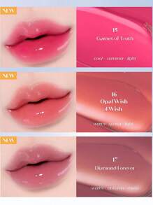 ETUDE My Own Gemstone Over Glowy Tint 17 D.F，保湿光泽妆效，轻盈不粘腻，闪耀光泽，唇部高光，3D 光泽效果，日常妆容，韩国化妆品，3克/0.106液盎司。 - #17 D.F - 查看 5