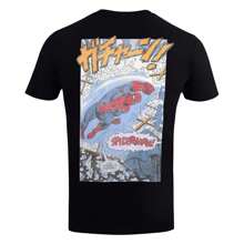 Marvel Spider-Man Mens Window Back Print T-Shirt (Black)