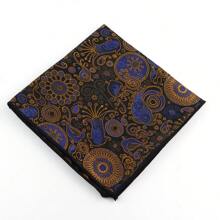 ZONFAZ منديل جيب رجالي من قماش الجاكار مقاس 24 سم بنقشة بيزلي عتيق وإكسسوارات حفلات الزفاف والهدايا