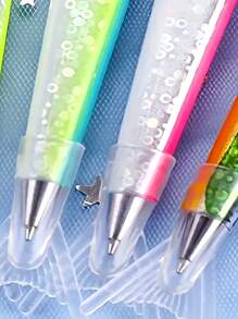 5pcs Fish Shaped Ballpoint Pens, Press-Type Cap, Medium Tip, Plastic Body, Rectangular Shape - Suitable For Teens And Adults - Great For School, Office And Entertainment - Unique Student Gift And Back To School Essential - Multicolor - View 7