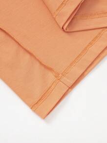 Balabala Tween Boy Short-Sleeve Set, 2025 Summer 2 Pieces Quick-Dry Outfit - Orange Red - View 8