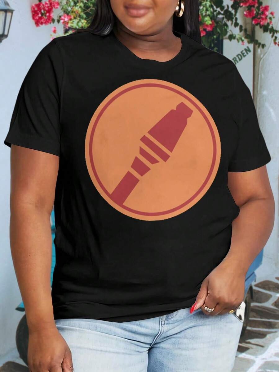 Team Fortress 2 Red Soldier Emblem Oversized Oversize Women T-Shirt For Ladies (Gaming GMod Half-Life) - Black - View 1
