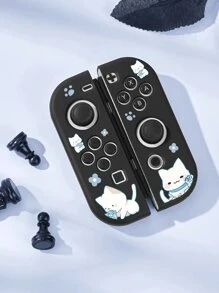 1 para uroczych kocich uchwytów ochronnych na przełączniki Joy-Con Controller, osłona ochronna na lewy i prawy uchwyt kontrolera Joy-Con Switch, akcesoria do konsoli do gier Switch, chroń kontroler Joy-Con przed uszkodzeniem, olejoodporny i odporny na zarysowania, łatwy w montażu i demontażu