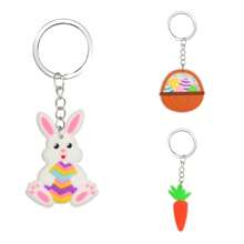 3pcs Fashion New Keychain Funny Cartoon Rabbit Egg Pendant Key Ring Pendant Key Chain Suitable For Holiday Gifts Party Gifts Birthday Gifts