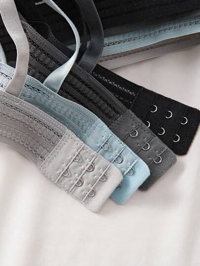 4SETS Ribbed Wireless Breathable Sports BH Panties Underwear Set view 5