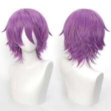 FULCRUM Short Straight Anime Cosplay Wig, Suitable For Parties, Christmas And Other Occasions, Synthetic Layered Short Hair Wig With Bangs, Unisex - Multicolor - View 36