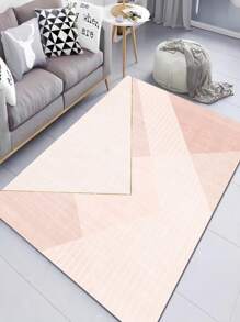 1pc Fashionable Gradient Color Indoor Decorative Rug, Faux Wool Plush Material Indoor Carpet, Living Room Rug, Sofa Rug, Bedroom Rug, Bedside Anti-Slip Mat, Dining Room & Kitchen Rug, Office Chair Pad, Entryway Mat, Outdoor Picnic Blanket, Outdoor Camping Mat