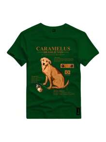 Caramel Dog T-Shirt National Print Dog Shirt - màu xanh lá - Xem 1