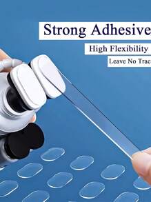 2-Sided Adhesive Dots, Installation Clay, Transparent Residue-Free Automotive Double-Sided Tape, Double-Sided Sticky Dots, Removable Transparent Sticky Dots, Used For Hanging Wall Pictures, Painless Strong Adhesive Clay, Waterproof, Suitable For Home, Office Decor, Crafts, Balloons, Holiday Party Decorations - Style[1] - View 2