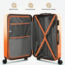 20/28 Inch Carry-On Suitcase With Spinner Wheels,Hard Shell Suitcases,Lightweight Rolling Luggage For Women