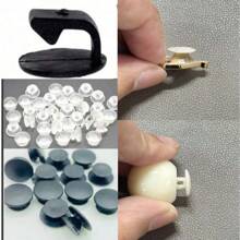 10pcs DIY Shoe Decorative Charms, Asymmetric Sparkling Bear Flower Bow Decor, Imitation Metal Non-Fading Y2K Fashion Versatile Cute Personalized Suitable For EVA Sandals, Slippers, Garden Shoes, Removable Shoe Surface Decor, Holiday Gifts