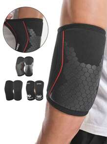 1 对护肘 7 毫米加厚潜水料加压护肘 举重上肢力量训练护臂 健身房配件