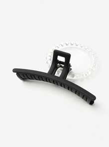 1 pieza Clip para el cabello de mujer de moda de una sola línea y de gran tamaño, clip de cabello elegante de unicolor, clip de cabello grande, accesorio de cabello simple, adecuado para el uso diario, citas y vestir.