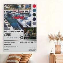 Framed Music Song Album Cover Poster Canvas Poster Wall Decorative Art Painting Living Room Bedroom Decoration Gift Unframe - 框架 - 查看 1