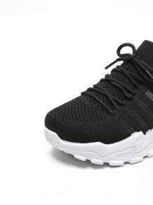 Lente en zomer nieuwe mode witte sneakers, mesh ademende sport retro schoenen, dikke zool antislip zachte onderkant hardloopschoenen