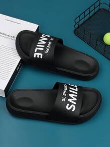 1 par de chancleas casuales de verano para hombre, zapatillas de ducha, baño, playa, exterior, sandalias, moda personalizada, adecuado para tallas grandes
