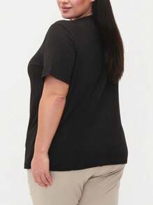 I Love Brooklyn NYC Plus Size Oversize Women T-Shirt For Women New York City Big Size Women's Tee I Love NY - Black - View 3