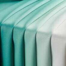 2 Pcs Solid Color Gradient Vertical Stripe Blackout Curtain Blackout Curtains With Coating Insulating Lining, Perfect For Living Room, Bedroom, Kitchen, Bathroom, Home Decoration, Room Decor - màu xanh da trời - Xem 6