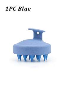 一套头皮按摩刷，小麦秸秆洗发工具，硅胶发刷，柔软硅胶齿洗发刷，按摩清洁头皮刷，头皮去角质磨砂膏，去屑工具，男女通用 - 彩色 - 查看 12