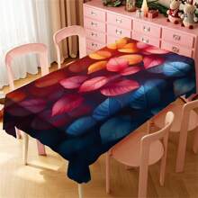 Multi-Functional Polyester Tablecloth - Colorful Patterns, Waterproof And Stain-Resistant, Easy To Clean For Indoor/Outdoor Use - Ideal For Picnics, Parties, Restaurants, Home Decor, And Gift-Giving - Multicolor - View 88