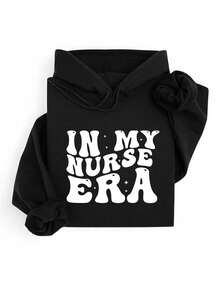 In My Nurse Era Shirt, Nursing Era Sweatshirt, Nursing Student Hoodie, Gift For Nurse, Nurse Grad T-Shirt, Nursing Graduation Gift, Nursing School Sweatshirts, Nurse Life Hoodies. SD-2250 - 黑色 - 查看 3