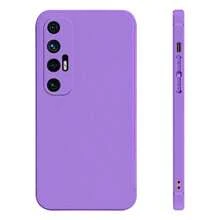 Liquid Silicone Shockproof Phone Case For Redmi, Poco And Moto - Lilac Purple - View 1