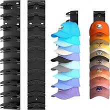 1/2pcs Large Baseball Cap Organizer Rack, Multi-Tier Hat Holder, Wall Mounted Hat Rack For Storage In Door, Closet, Bedroom, L Size