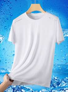 5 Packs Quick-Drying T-Shirts For Men Casual Ice Silk Summer Thin Sports Short-Sleeved Half-Sleeved Fitness Clothes Running Clothes New Tops