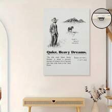 Framed Art Music Quiet Heavy Dreams Country Art Posters Living Room Decor Poster Decorative Painting Canvas Wall Art Living Room Posters Bedroom Painting