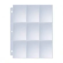 Paquete de 50 fundas premium de 9 bolsillos para tarjetas de intercambio, páginas de álbum para tarjetas, admite hasta 900 tarjetas de tamaño estándar para deportes, juegos y tarjetas de presentación - transparente - Ver 5
