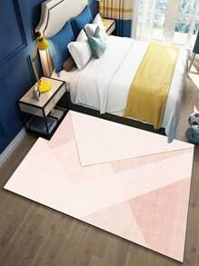 1pc Fashionable Gradient Color Indoor Decorative Rug, Faux Wool Plush Material Indoor Carpet, Living Room Rug, Sofa Rug, Bedroom Rug, Bedside Anti-Slip Mat, Dining Room & Kitchen Rug, Office Chair Pad, Entryway Mat, Outdoor Picnic Blanket, Outdoor Camping Mat