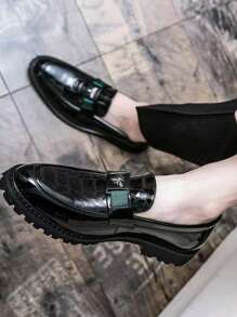 Men's Casual Print Decor Party/Formal Shoes, Office Shoes, Wedding Shoes, British Style