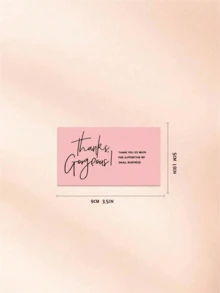 Pink Thank You Card, Support My Small Business Card, Order Thank You Card, Small Business Thank You Card, Thank You Gift Card, Gift Card Packaging, Thank You Card Paper To Give To Seller As Gift, Thank You Card