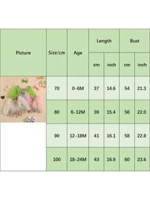 Infant Baby Girl Tutu Romper Dress With Headband Mesh Long Sleeve Floral Lace Embroidery Skirt Birthday Outfit - 米色 - 查看 9